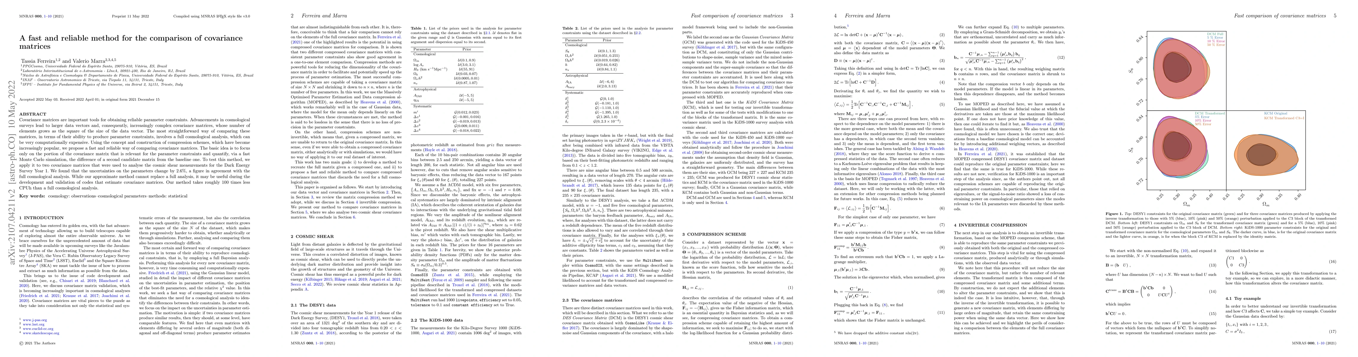 Thumbnail for A fast and reliable method for the comparison of covariance matrices