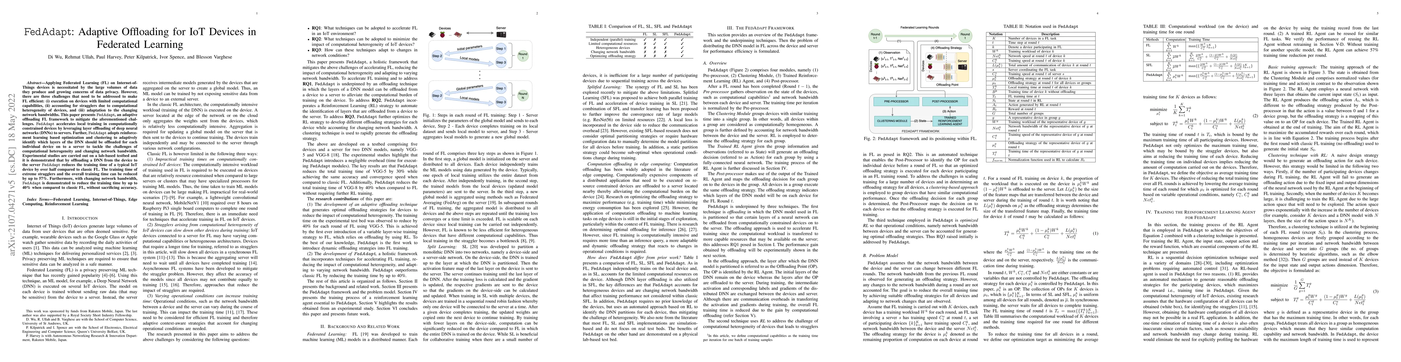 Thumbnail for FedAdapt: Adaptive Offloading for IoT Devices in Federated Learning