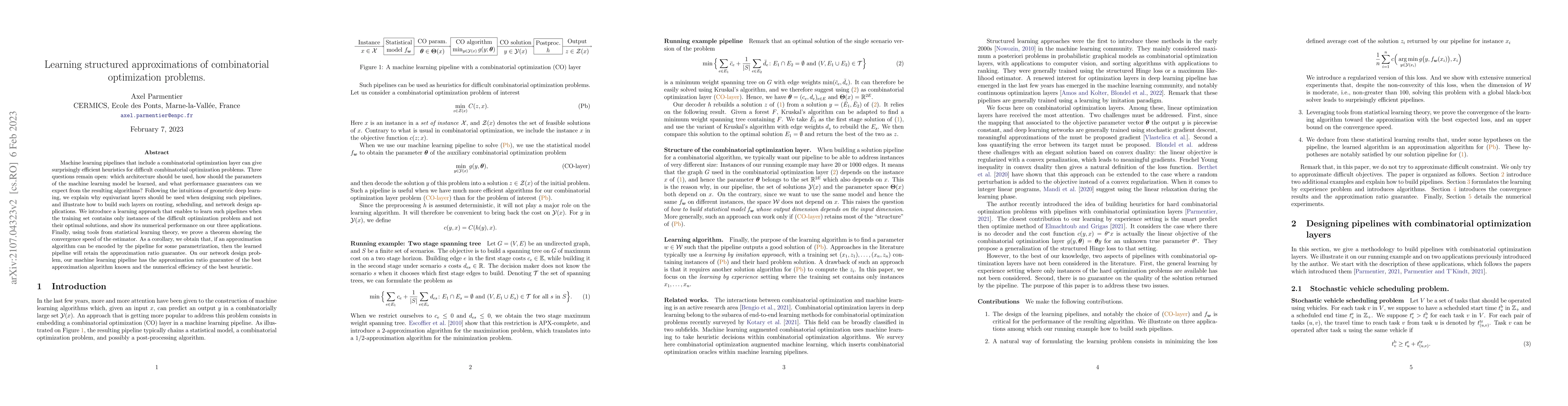 Thumbnail for Learning structured approximations of combinatorial optimization
  problems