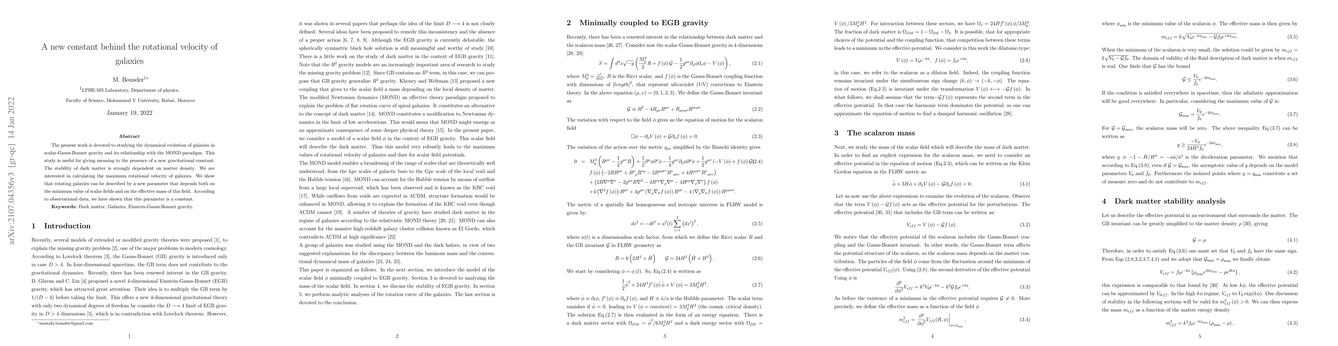 Thumbnail for A new constant behind the rotational velocity of galaxies