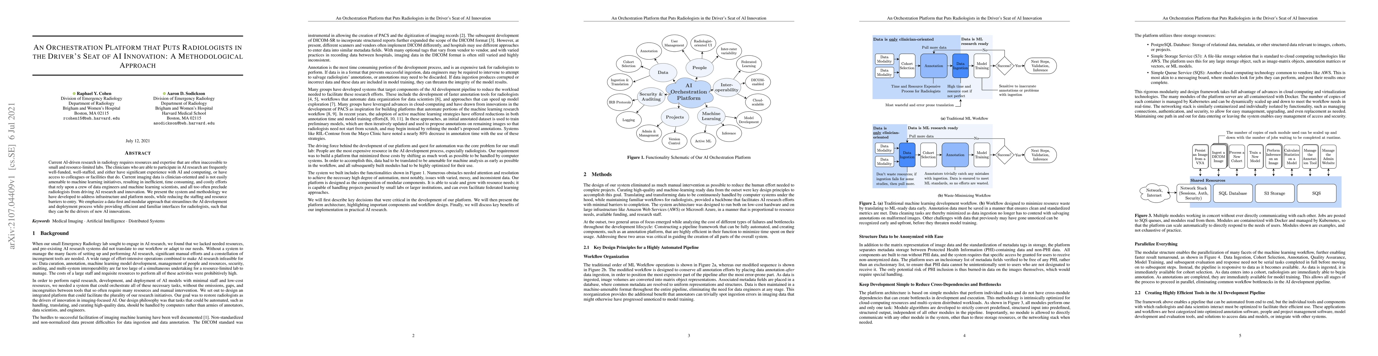 Thumbnail for An Orchestration Platform that Puts Radiologists in the Driver's Seat of
  AI Innovation: A Methodological Approach