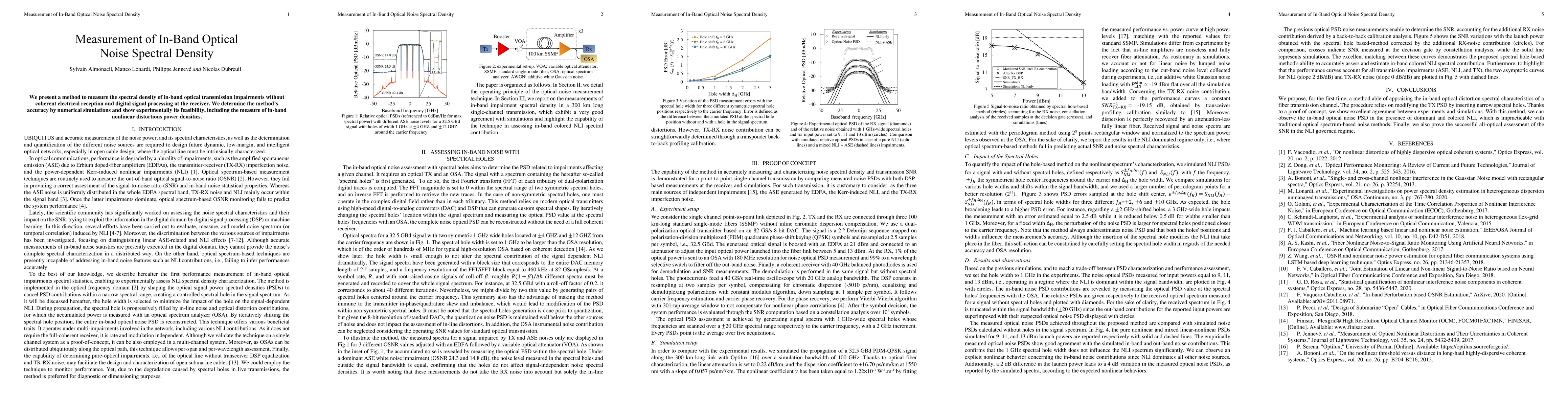 Thumbnail for Measurement of In-Band Optical Noise Spectral Density