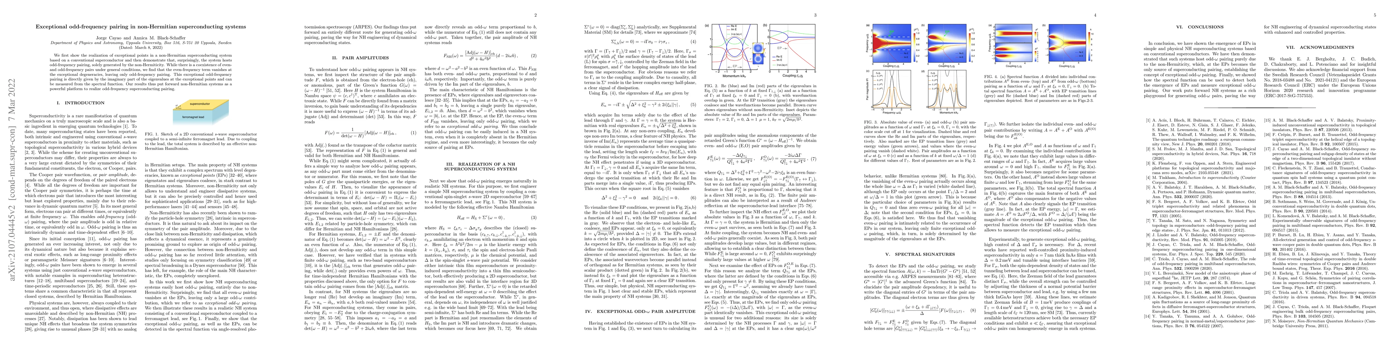 Thumbnail for Exceptional odd-frequency pairing in non-Hermitian superconducting
  systems