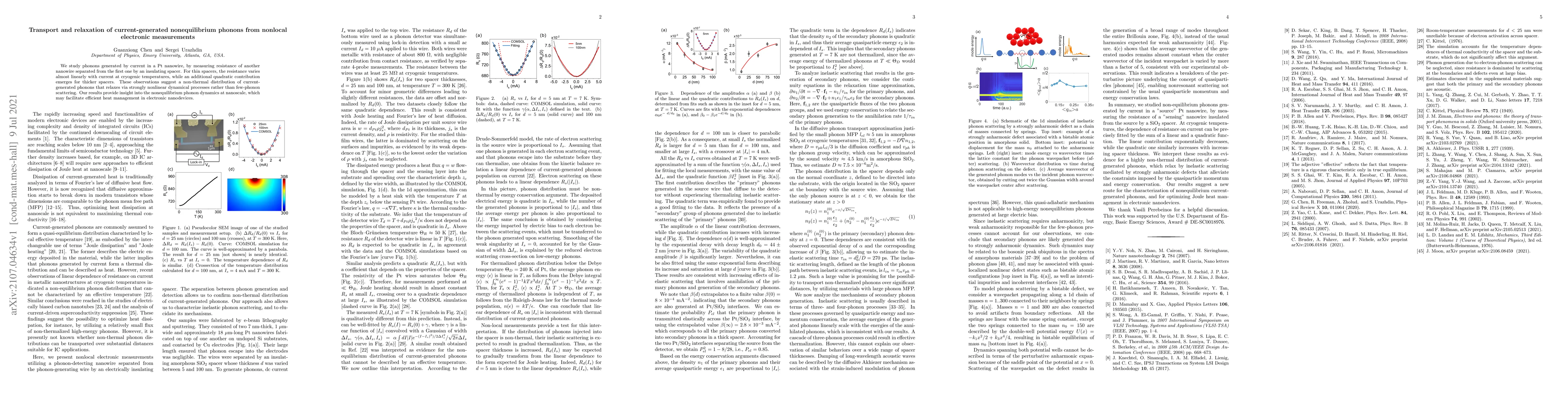Thumbnail for Transport and relaxation of current-generated nonequilibrium phonons
  from nonlocal electronic measurements