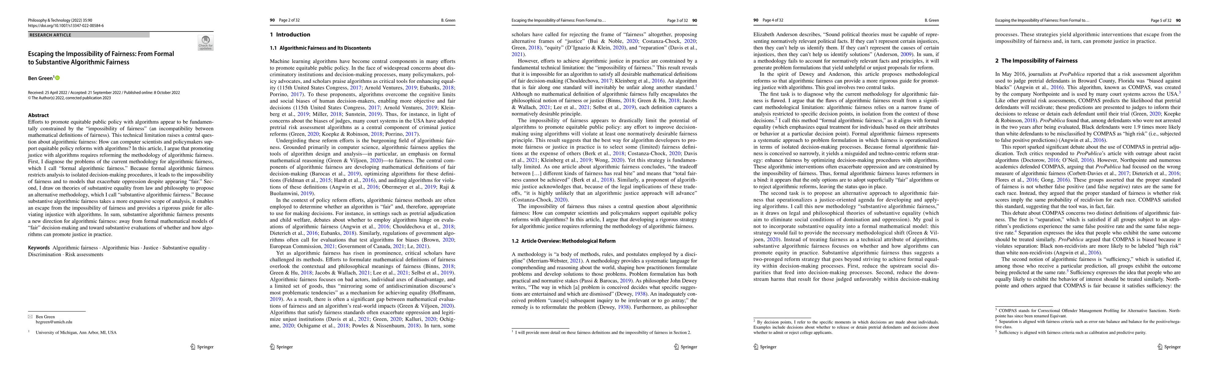 Thumbnail for Escaping the Impossibility of Fairness: From Formal to Substantive
  Algorithmic Fairness