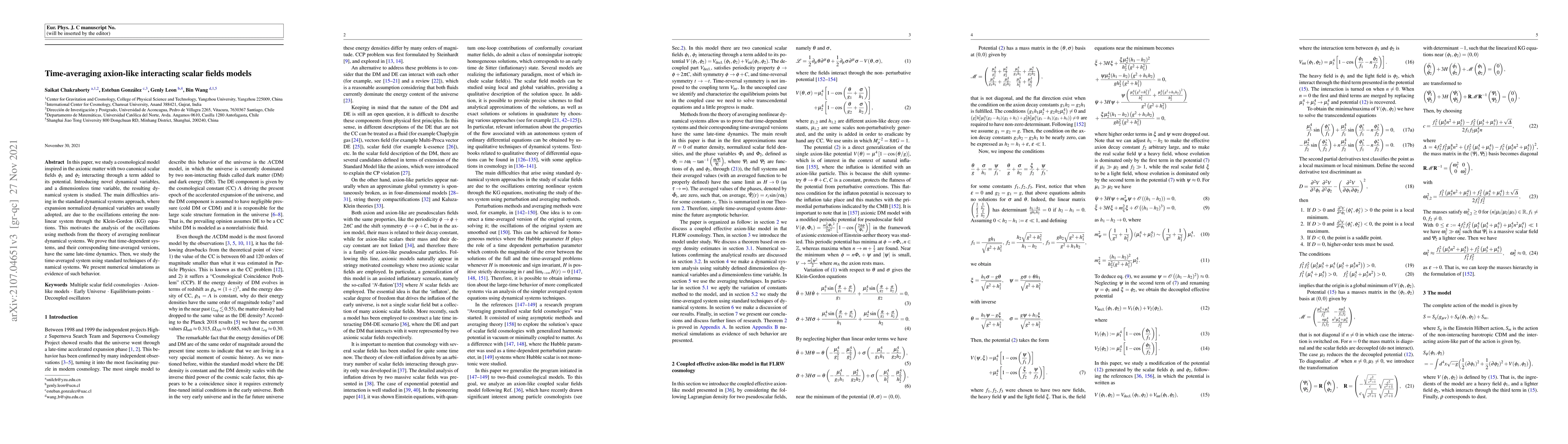 Thumbnail for Time-averaging axion-like interacting scalar fields models
