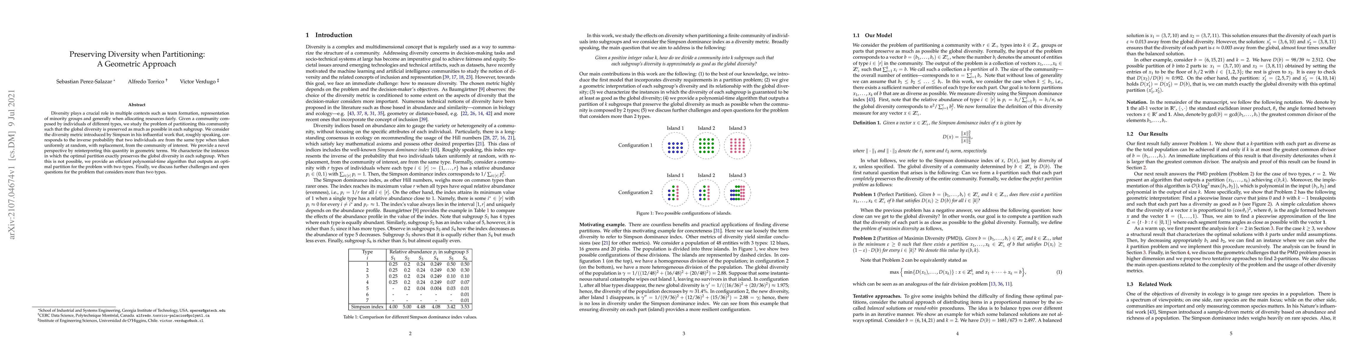 Thumbnail for Preserving Diversity when Partitioning: A Geometric Approach