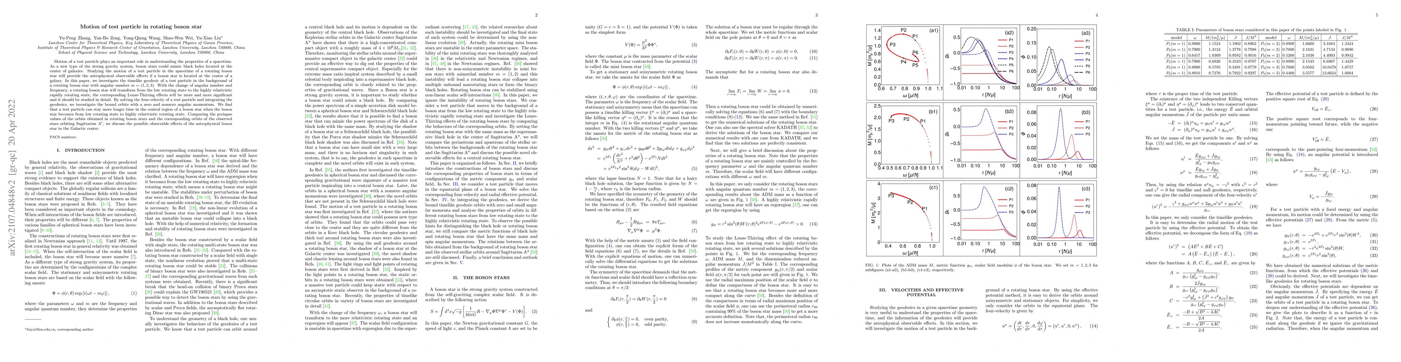 Thumbnail for Motion of test particle in rotating boson star