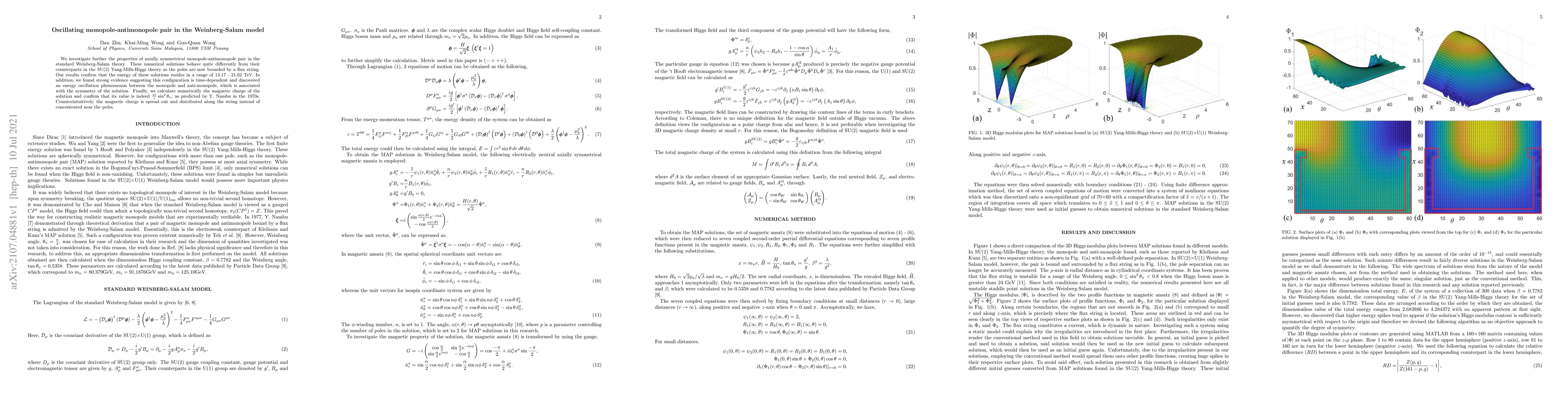 Thumbnail for Oscillating monopole-antimonopole pair in the Weinberg-Salam model
