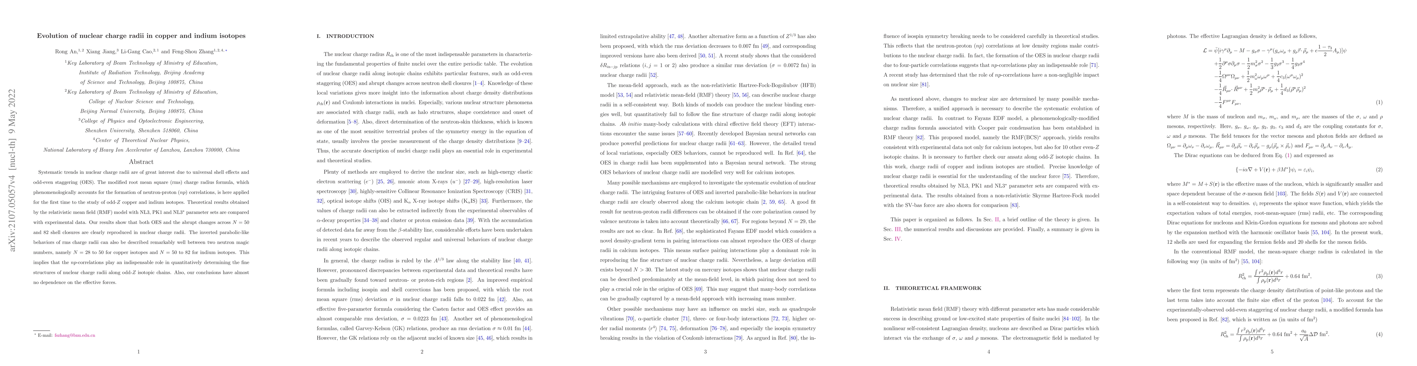 Thumbnail for Evolution of nuclear charge radii in copper and indium isotopes