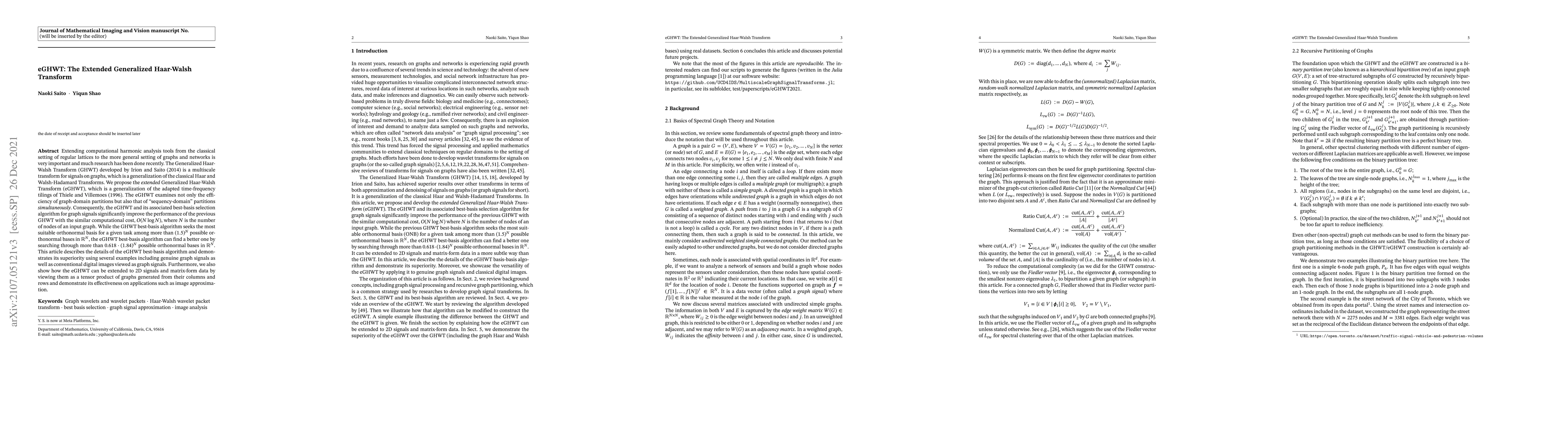 Thumbnail for eGHWT: The Extended Generalized Haar-Walsh Transform