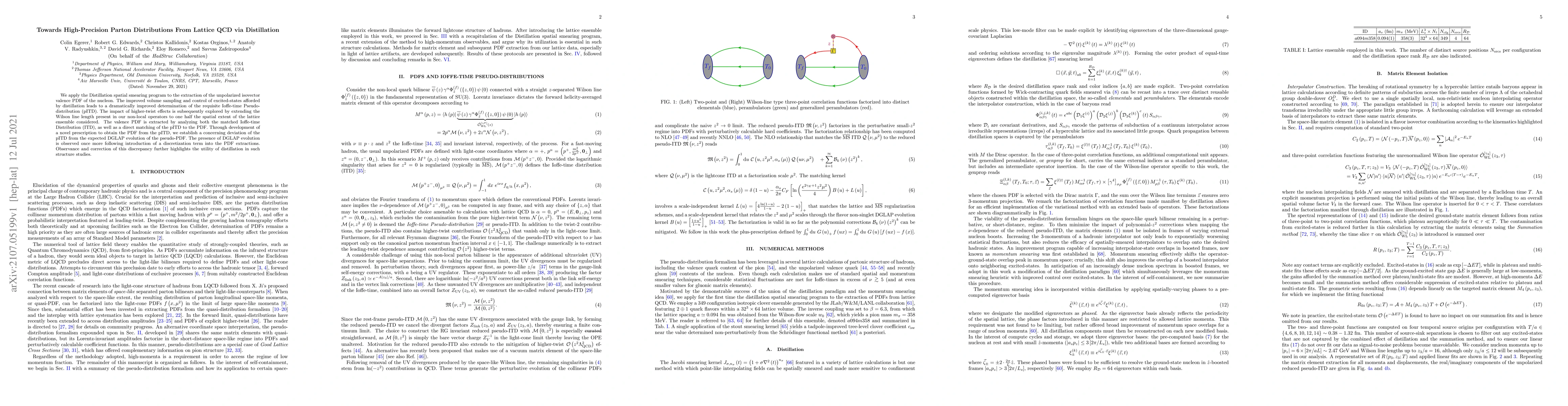 Thumbnail for Towards High-Precision Parton Distributions From Lattice QCD via
  Distillation