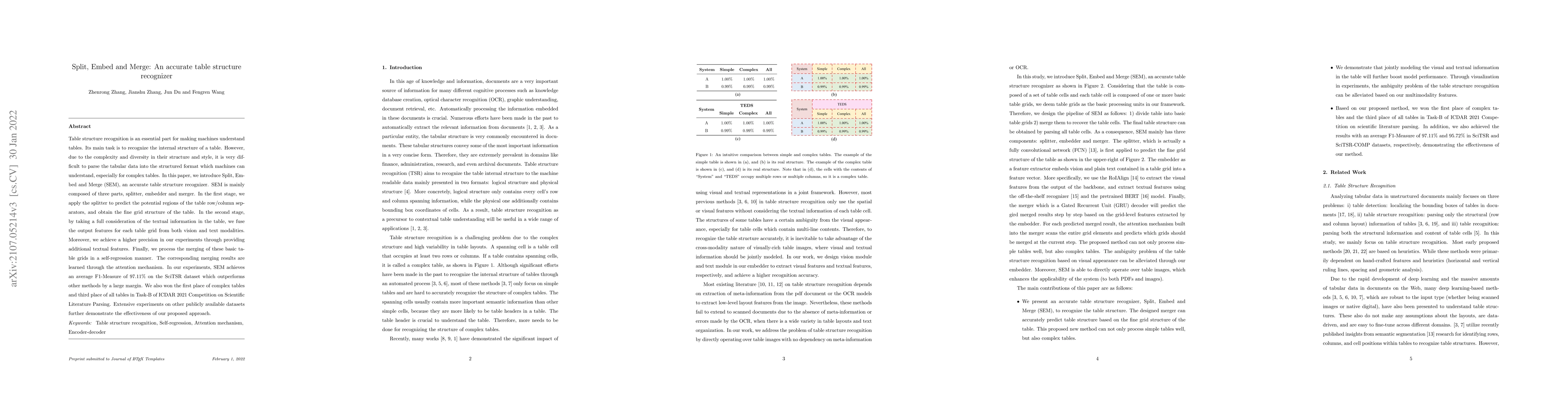 Thumbnail for Split, embed and merge: An accurate table structure recognizer