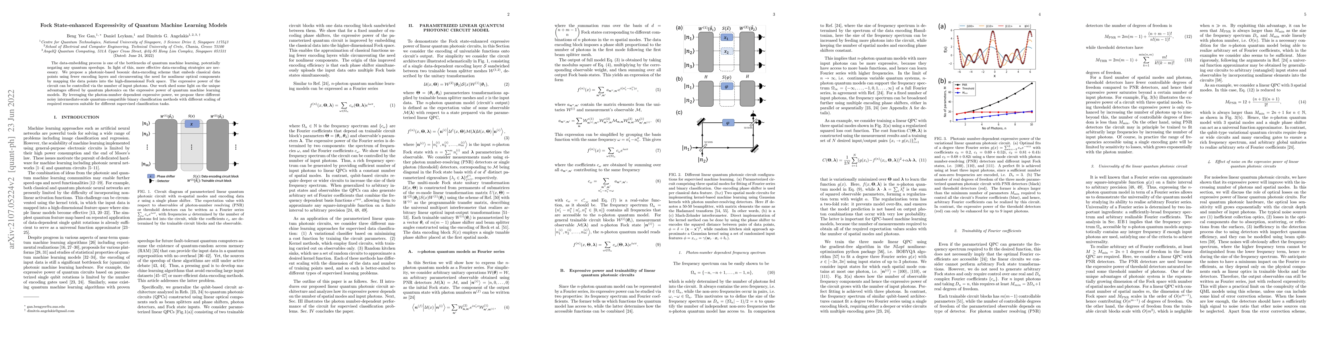 Thumbnail for Fock State-enhanced Expressivity of Quantum Machine Learning Models