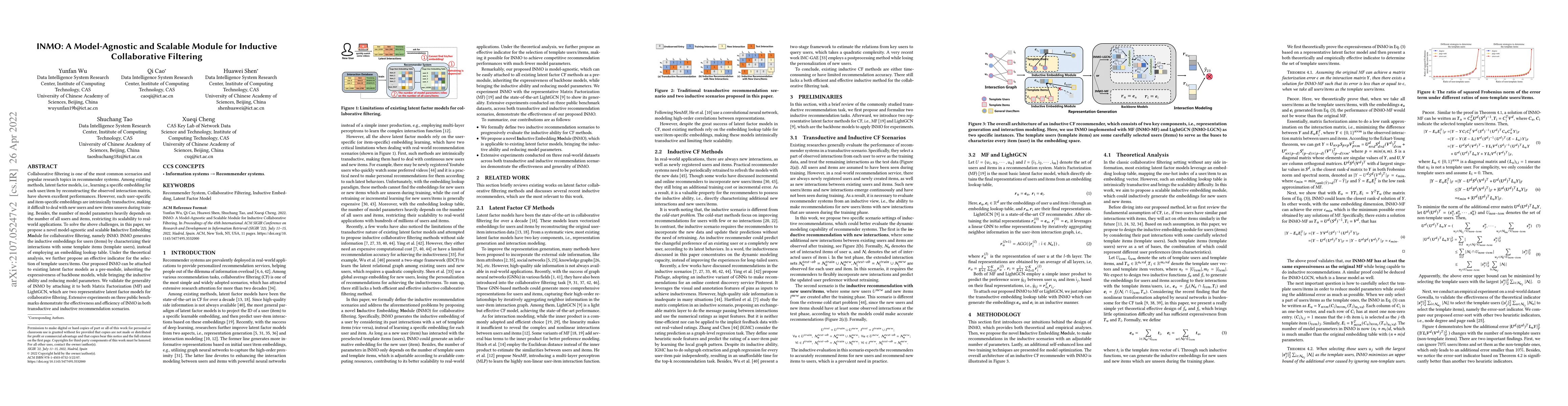 Thumbnail for INMO: A Model-Agnostic and Scalable Module for Inductive Collaborative
  Filtering