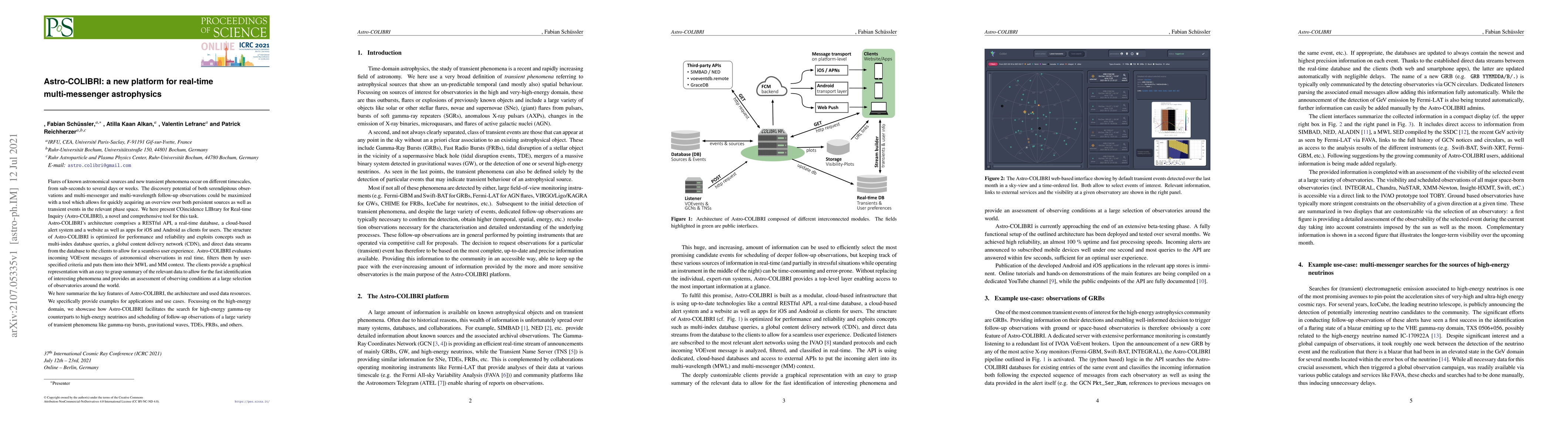 Thumbnail for Astro-COLIBRI: a new platform for real-time multi-messenger astrophysics
