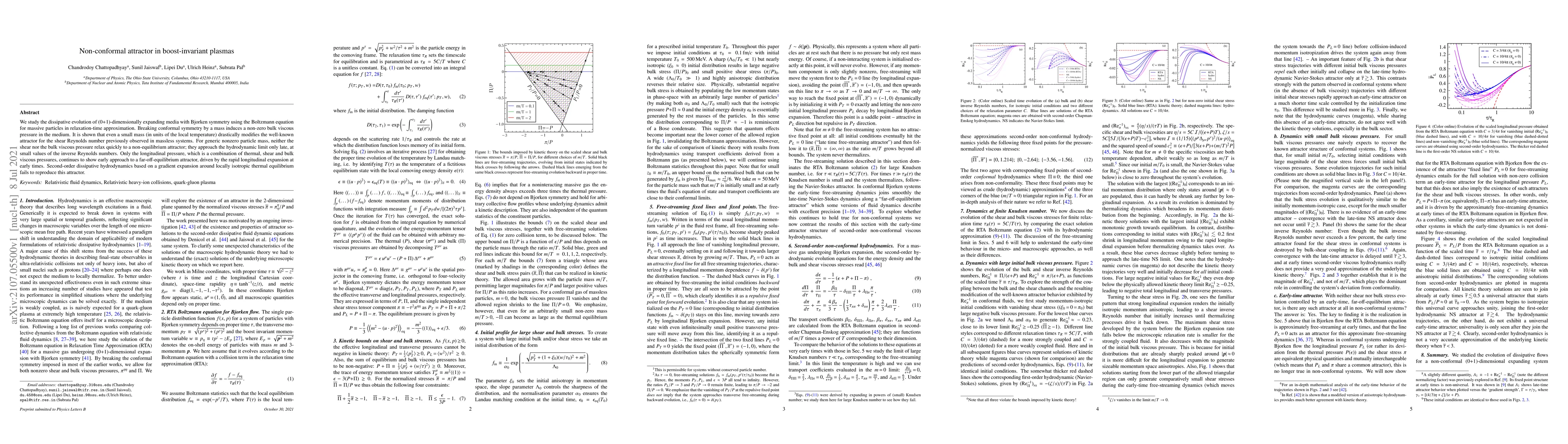 Thumbnail for Non-conformal attractor in boost-invariant plasmas