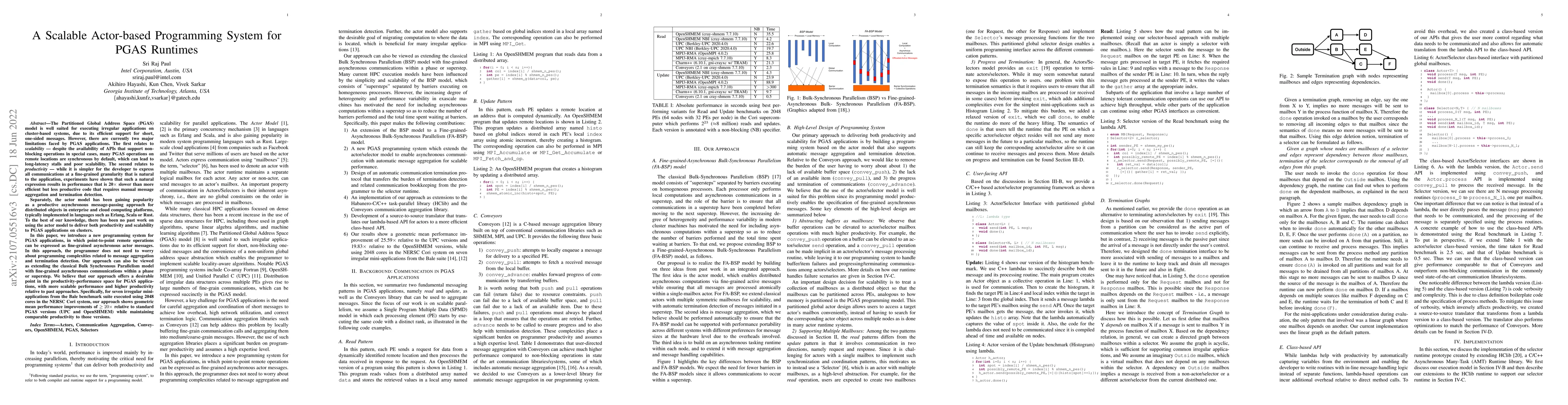 Thumbnail for A Scalable Actor-based Programming System for PGAS Runtimes