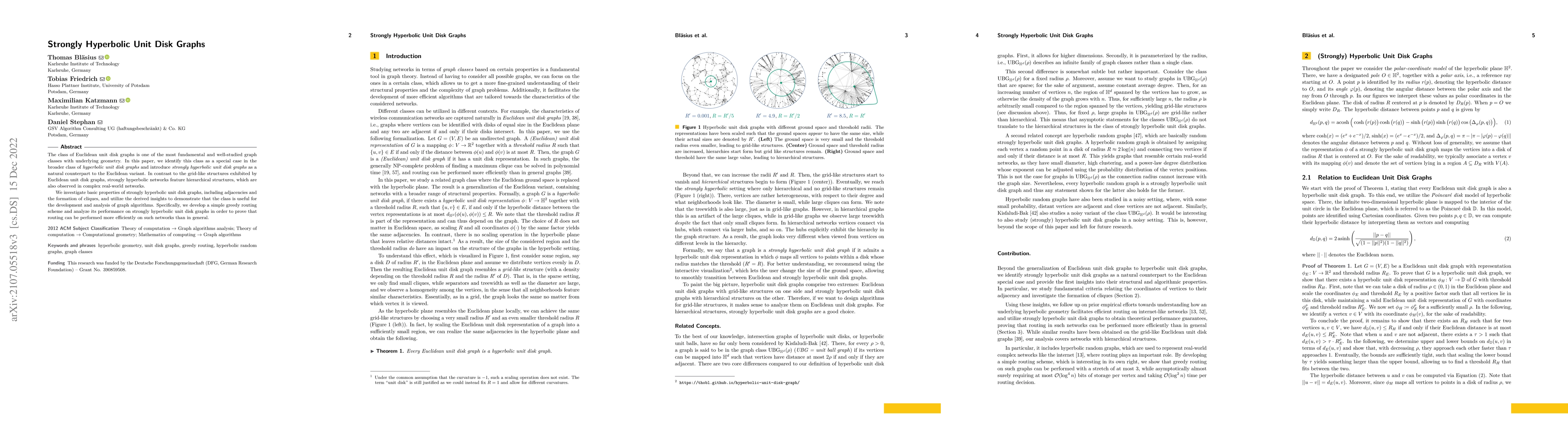 Thumbnail for Strongly Hyperbolic Unit Disk Graphs
