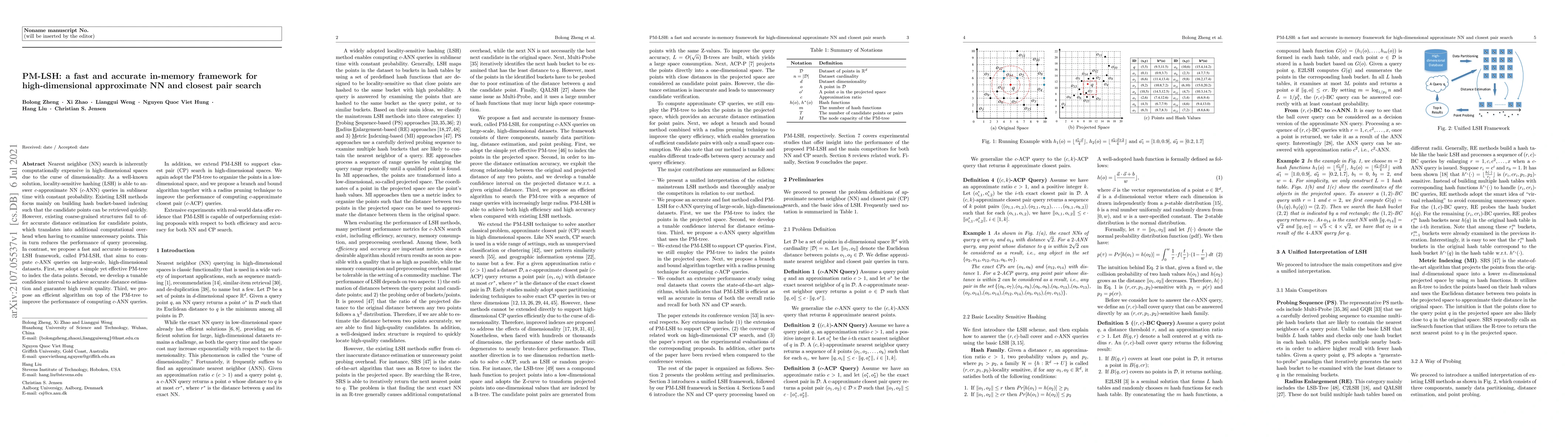 Thumbnail for PM-LSH: a fast and accurate in-memory framework for high-dimensional
  approximate NN and closest pair search