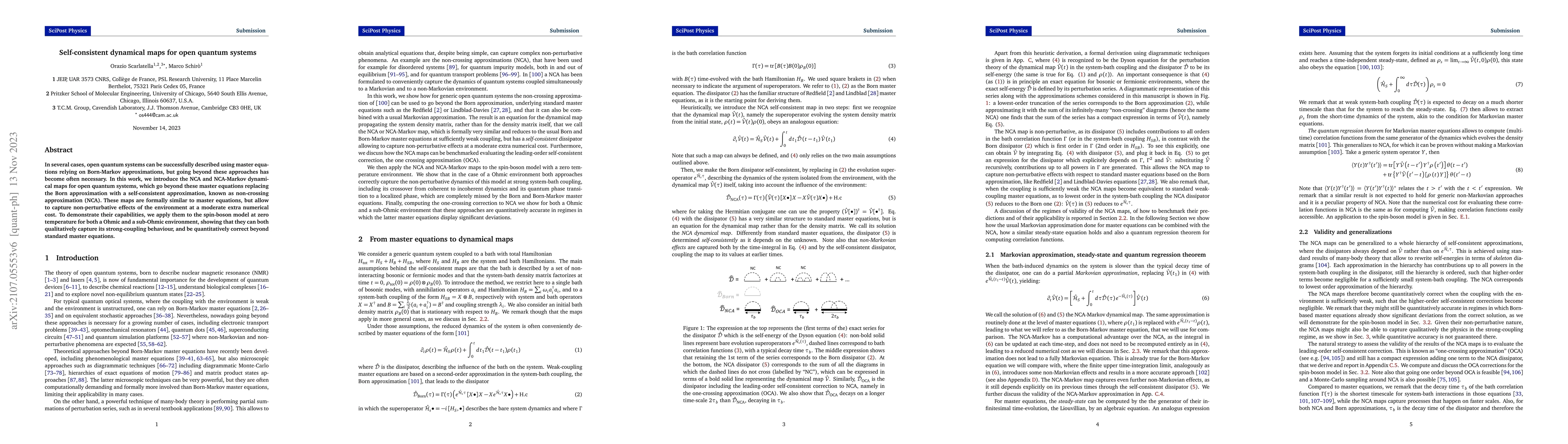 Thumbnail for Self-consistent dynamical maps for open quantum systems