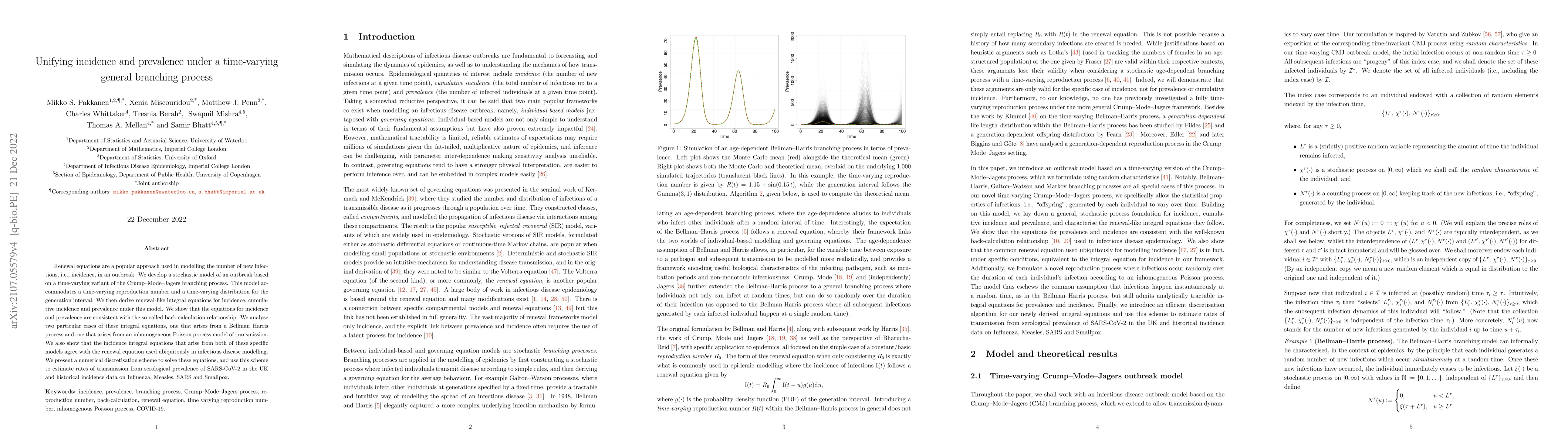Thumbnail for Unifying incidence and prevalence under a time-varying general branching
  process