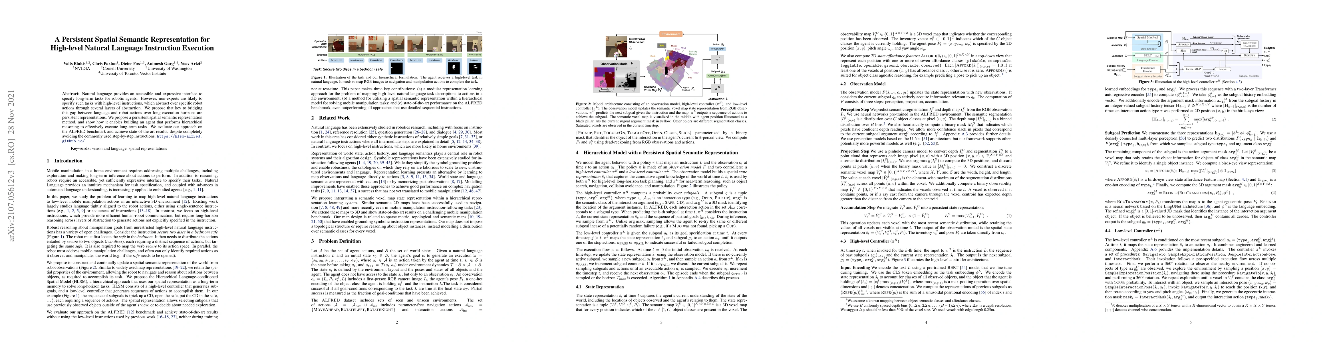 Thumbnail for A Persistent Spatial Semantic Representation for High-level Natural
  Language Instruction Execution