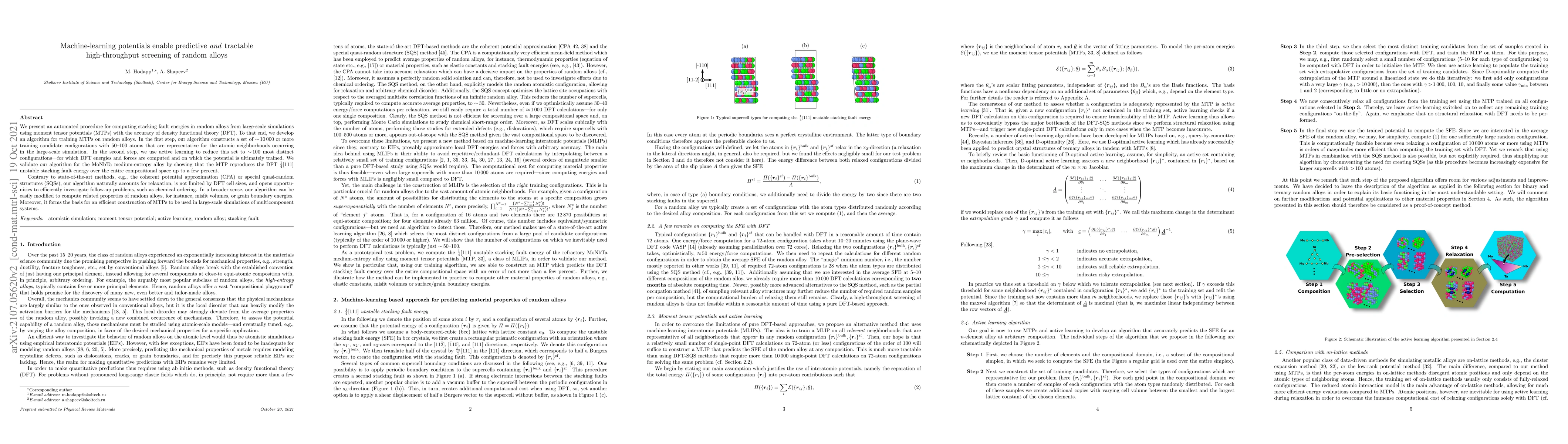 Thumbnail for Machine-learning potentials enable predictive $\textit{and}$ tractable
  high-throughput screening of random alloys