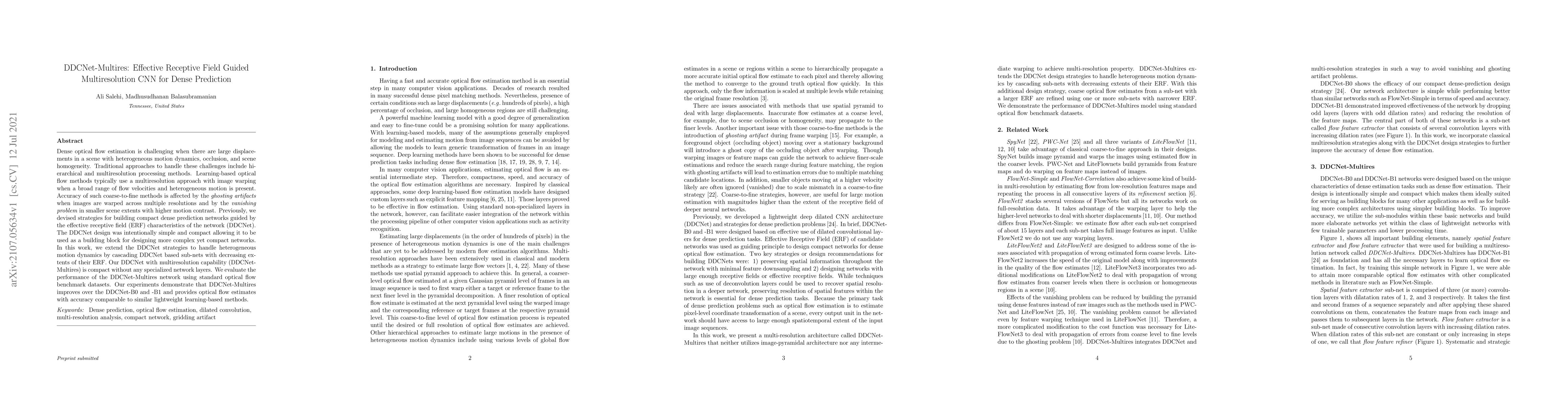 Thumbnail for DDCNet-Multires: Effective Receptive Field Guided Multiresolution CNN
  for Dense Prediction