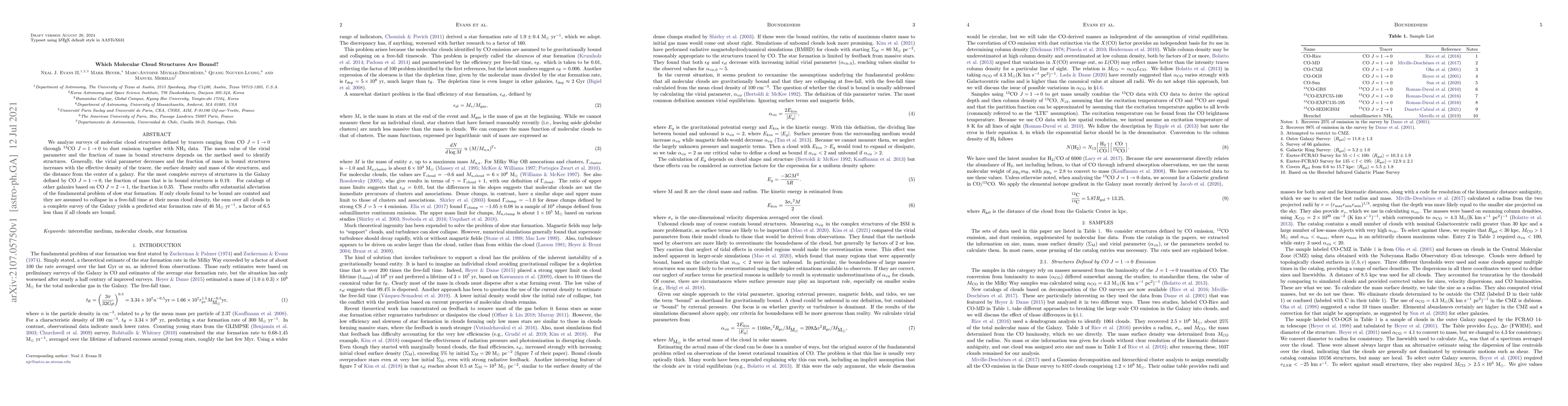 Thumbnail for Which Molecular Cloud Structures Are Bound?