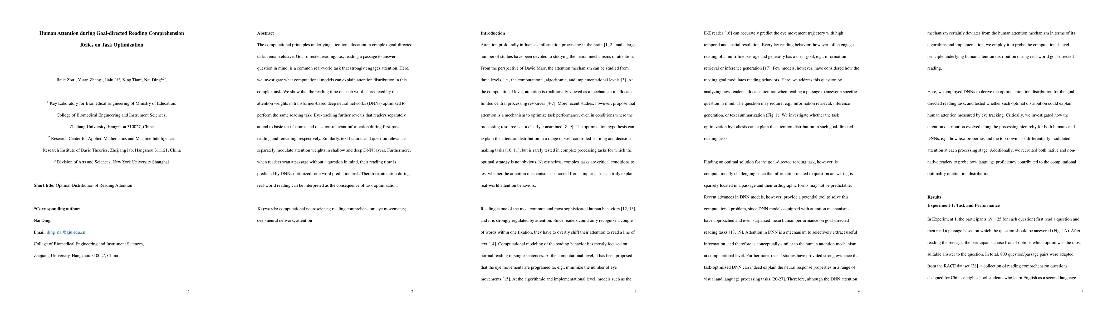 Thumbnail for Human Attention during Goal-directed Reading Comprehension Relies on
  Task Optimization