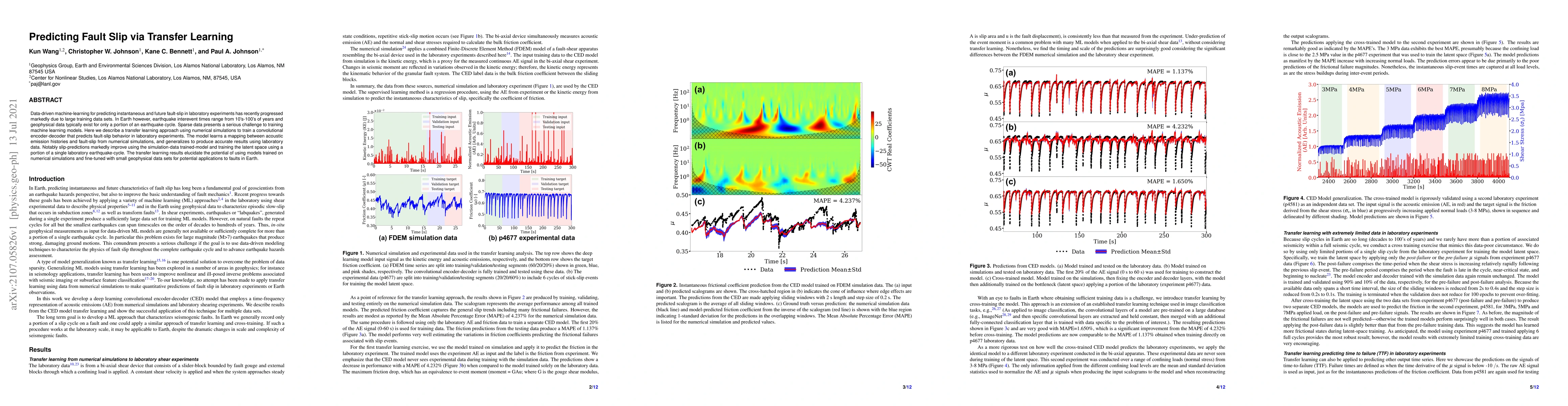 Thumbnail for Predicting Fault Slip via Transfer Learning