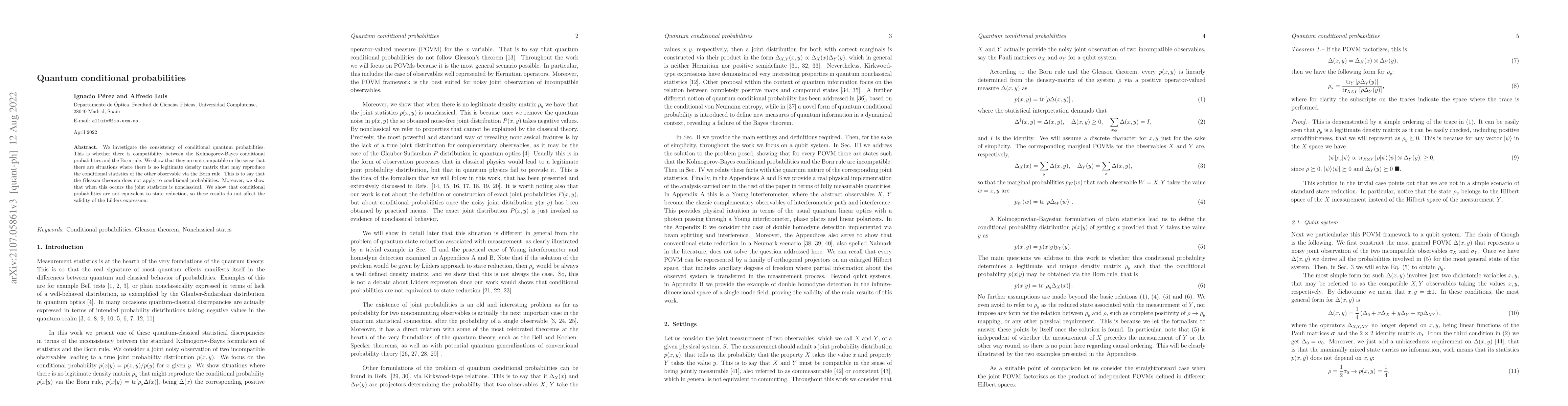 Thumbnail for Quantum conditional probabilities