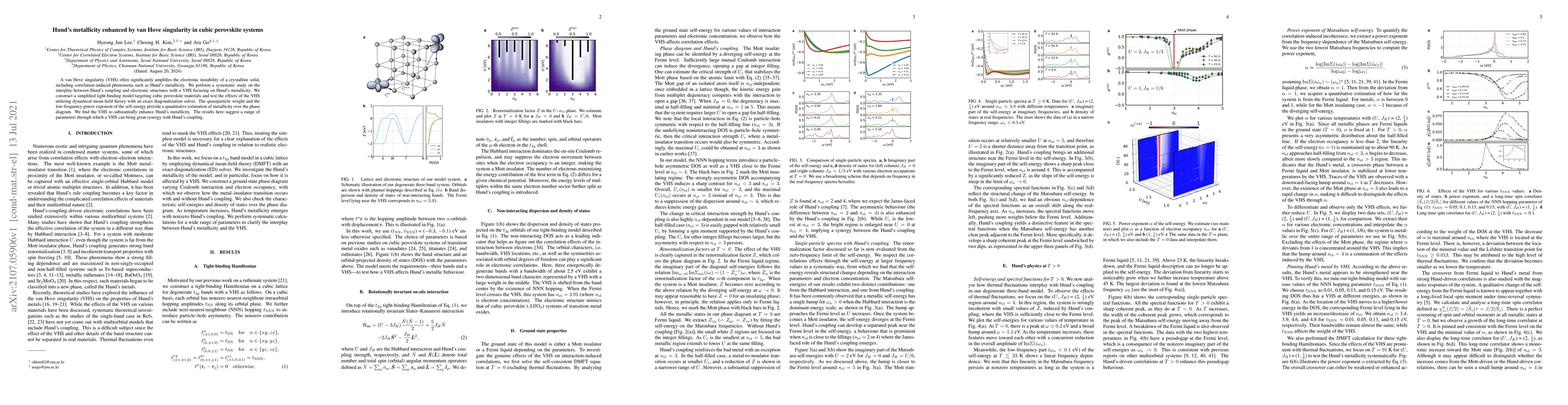 Thumbnail for Hund's metallicity enhanced by van Hove singularity in cubic perovskite
  systems