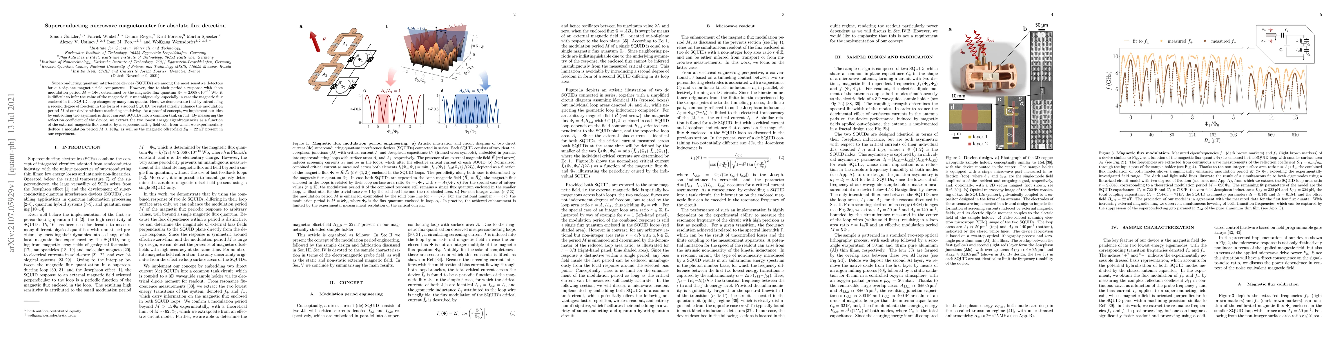 Thumbnail for Superconducting microwave magnetometer for absolute flux detection