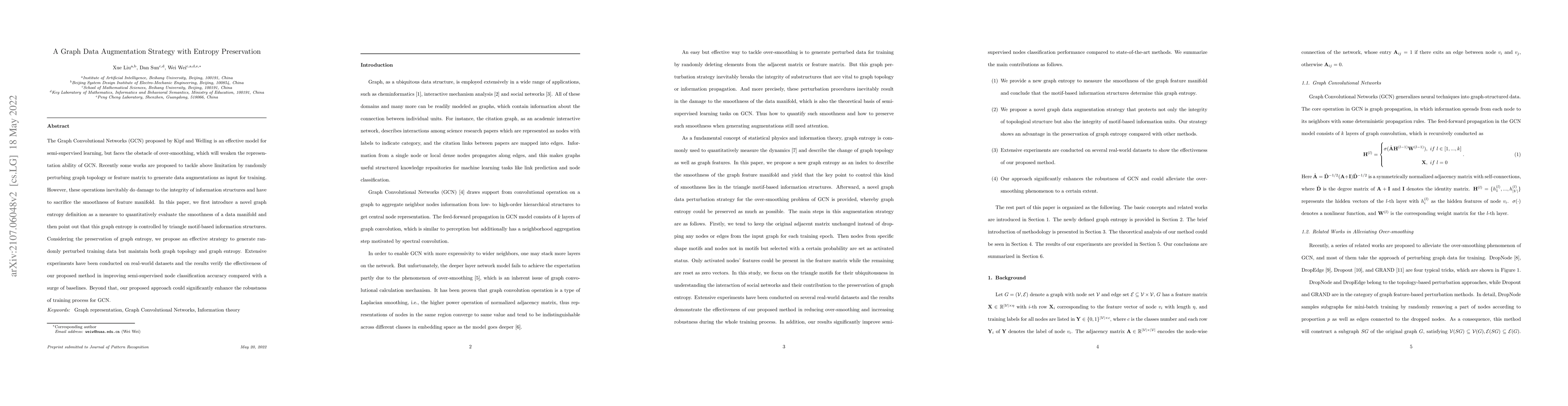 Thumbnail for A Graph Data Augmentation Strategy with Entropy Preservation