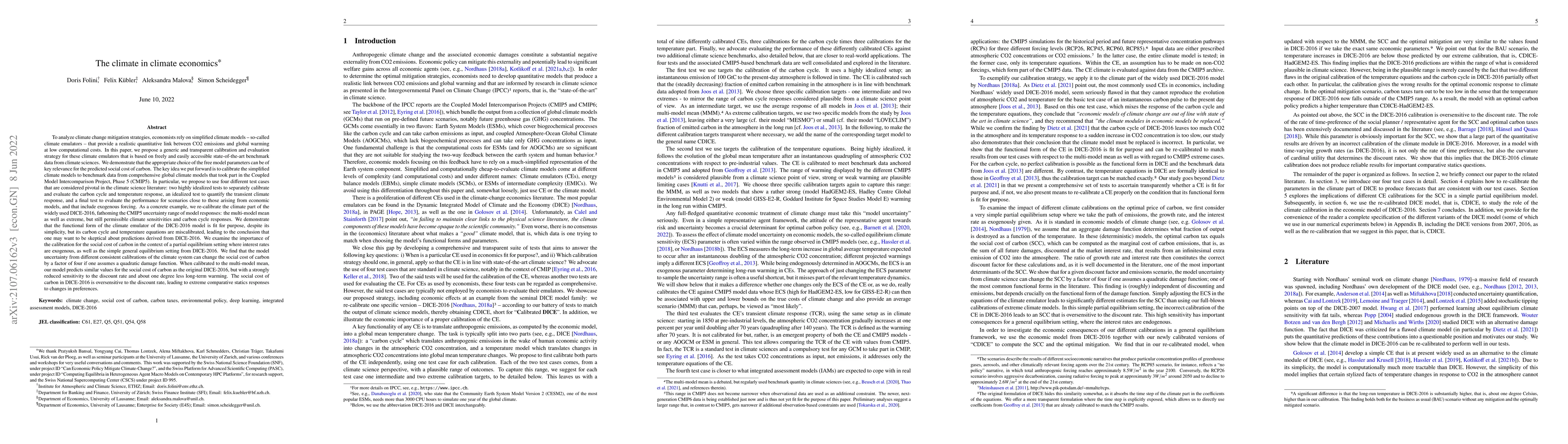 Thumbnail for The climate in climate economics