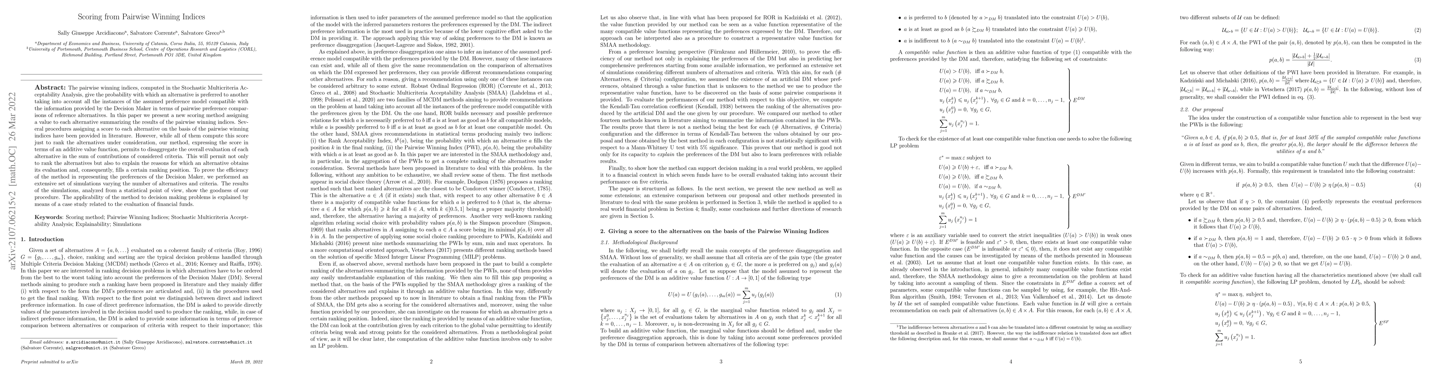 Thumbnail for Scoring from Pairwise Winning Indices