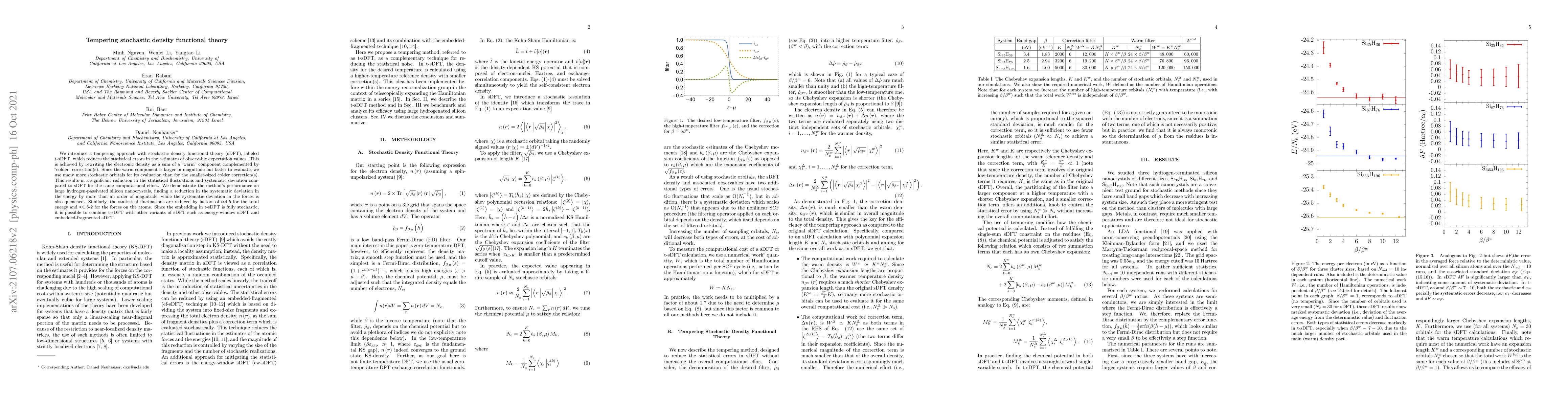 Thumbnail for Tempering stochastic density functional theory