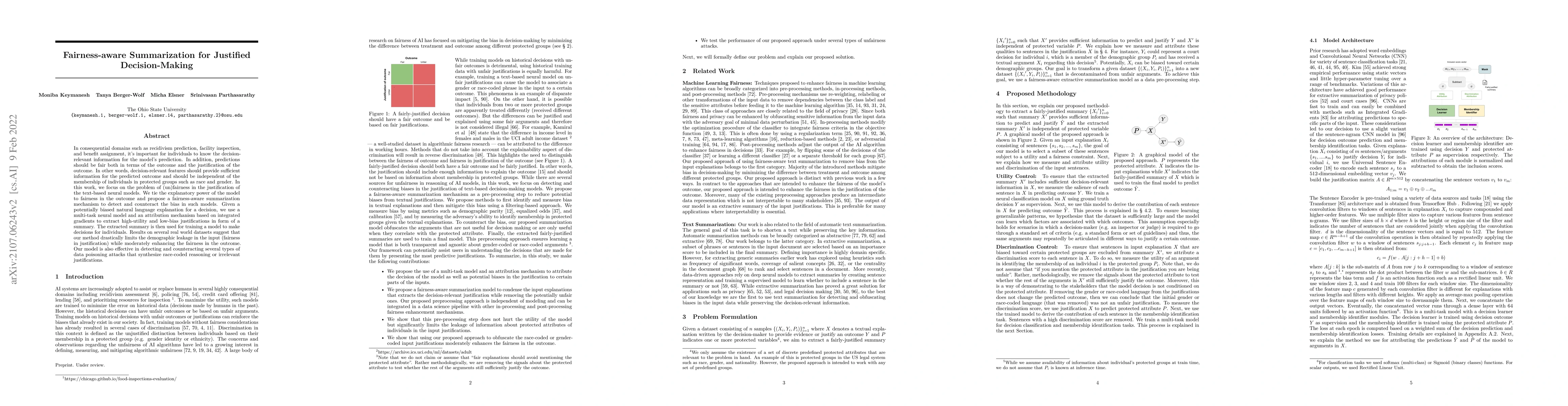 Thumbnail for Fairness-aware Summarization for Justified Decision-Making