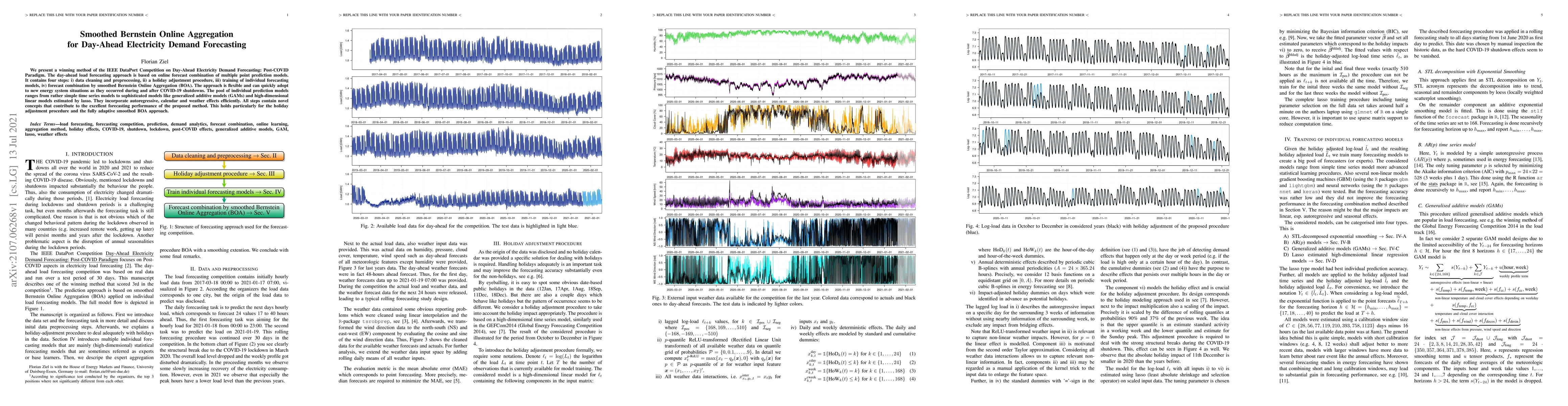 Thumbnail for Smoothed Bernstein Online Aggregation for Day-Ahead Electricity Demand
  Forecasting