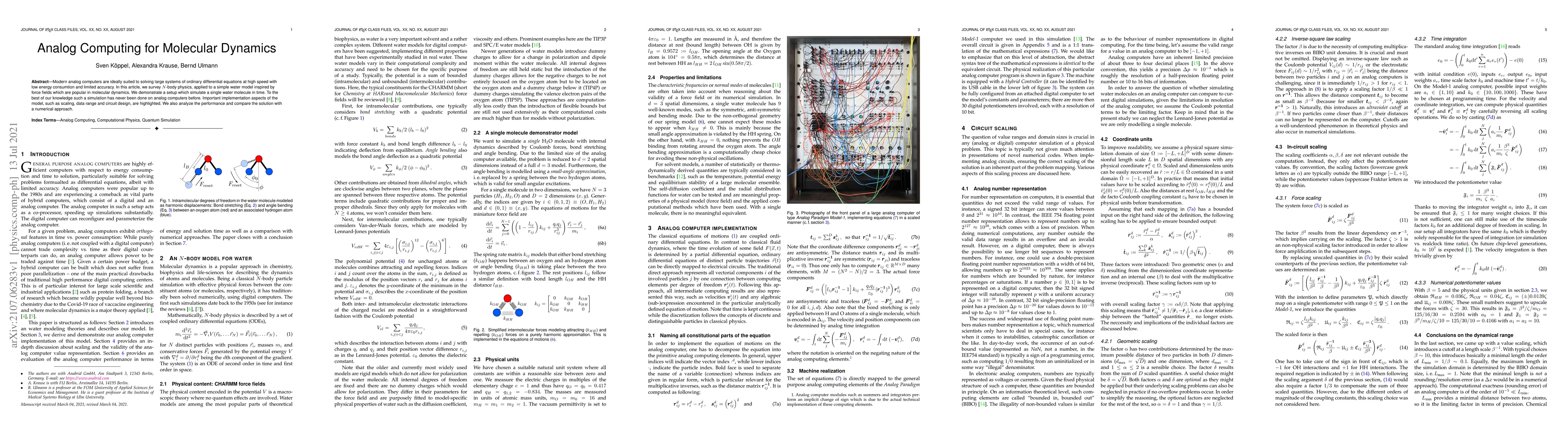 Thumbnail for Analog Computing for Molecular Dynamics