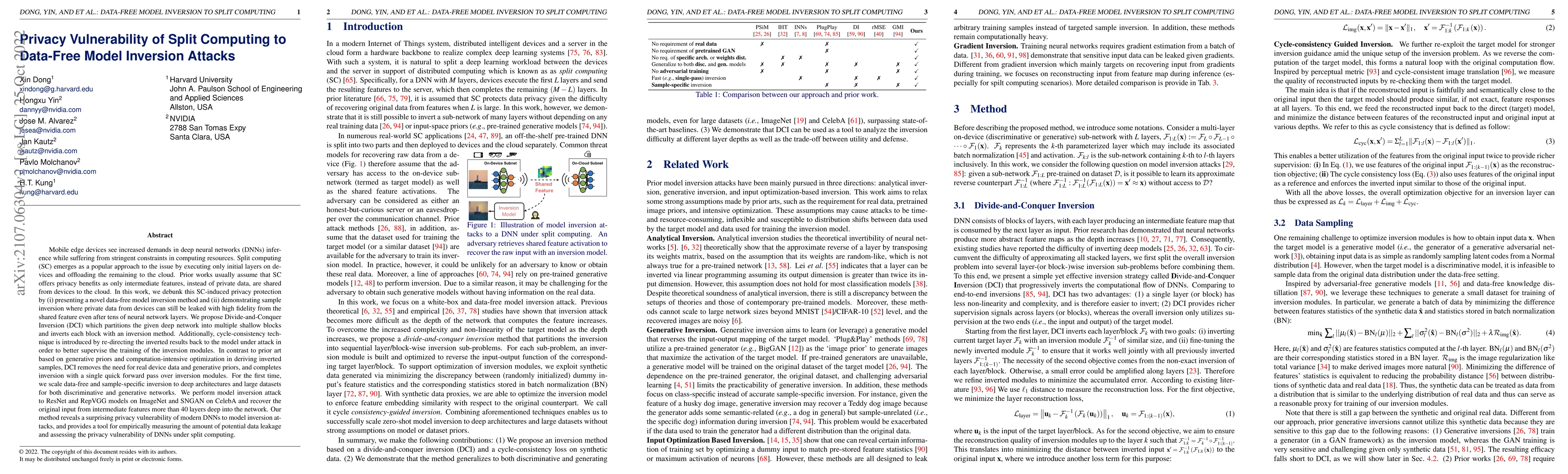 Thumbnail for Privacy Vulnerability of Split Computing to Data-Free Model Inversion
  Attacks