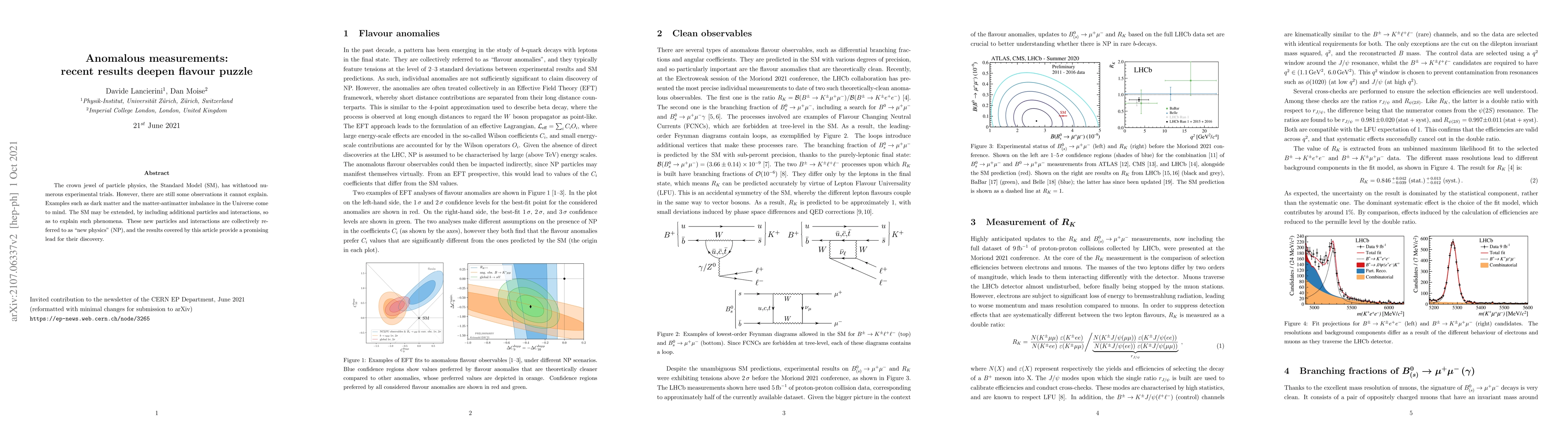 Thumbnail for Anomalous measurements: recent results deepen flavour puzzle