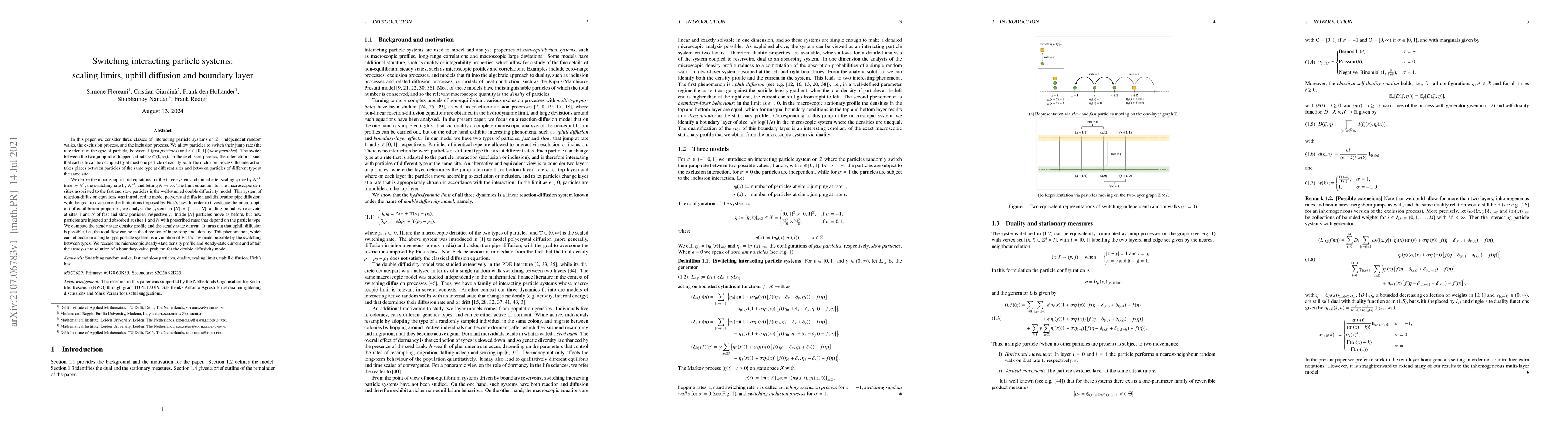 Thumbnail for Switching interacting particle systems: scaling limits, uphill diffusion
  and boundary layer