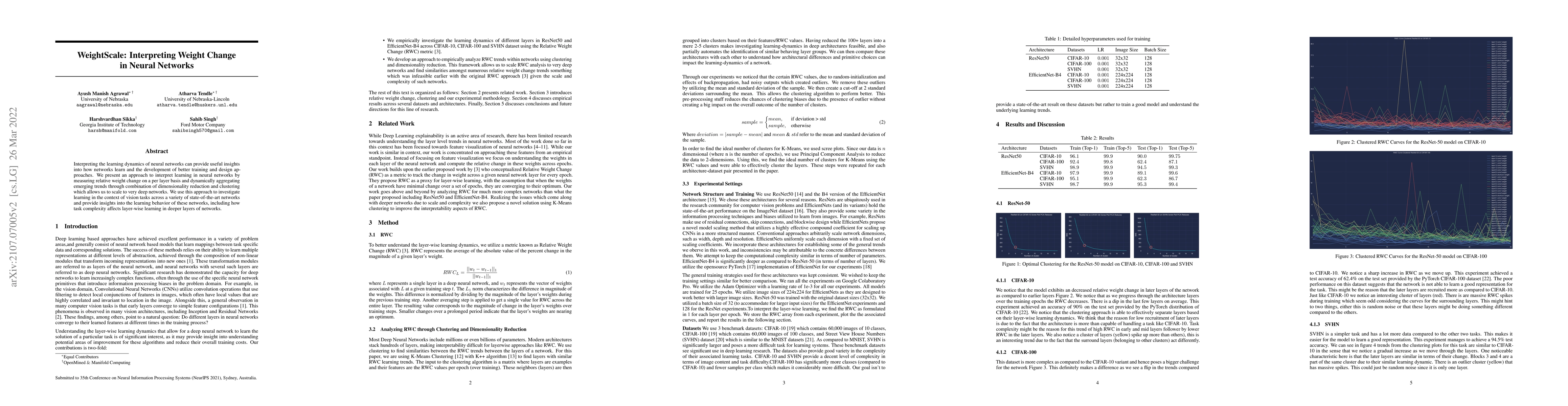 Thumbnail for WeightScale: Interpreting Weight Change in Neural Networks