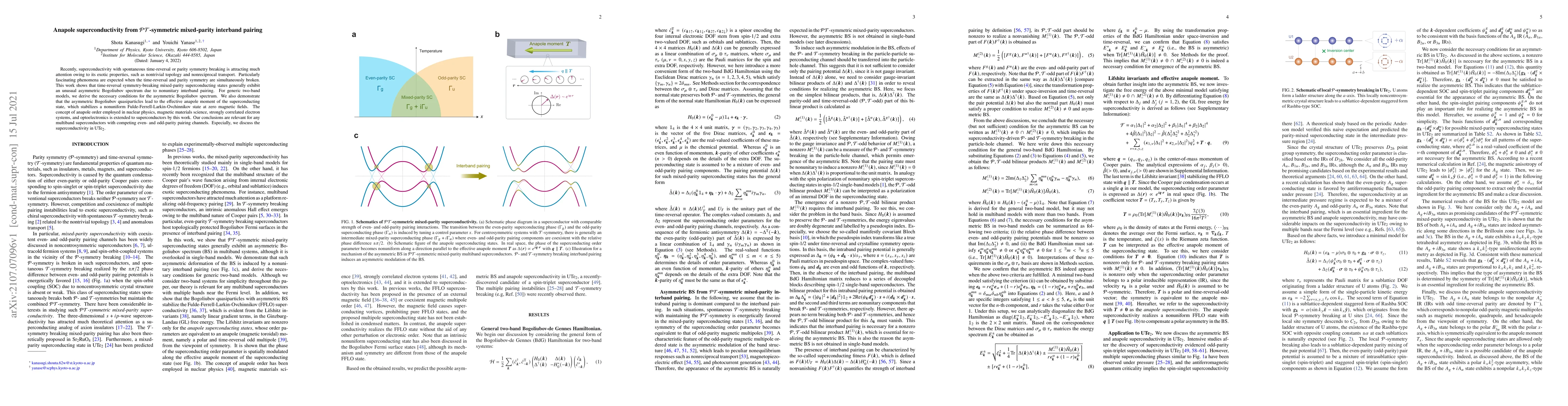 Thumbnail for Anapole superconductivity from $\mathcal{PT}$-symmetric mixed-parity
  interband pairing
