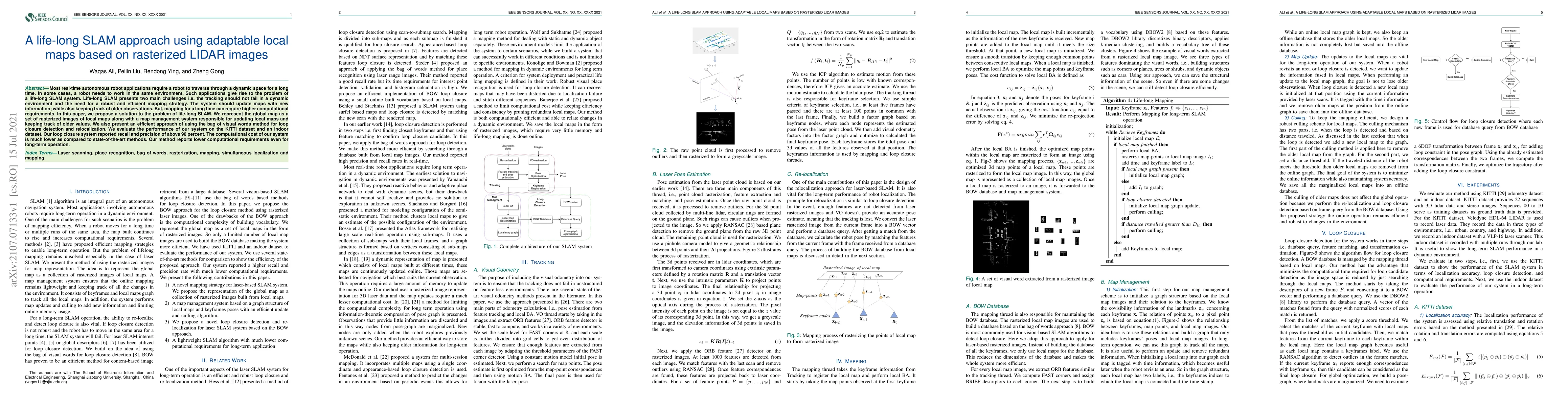 Thumbnail for A life-long SLAM approach using adaptable local maps based on rasterized
  LIDAR images