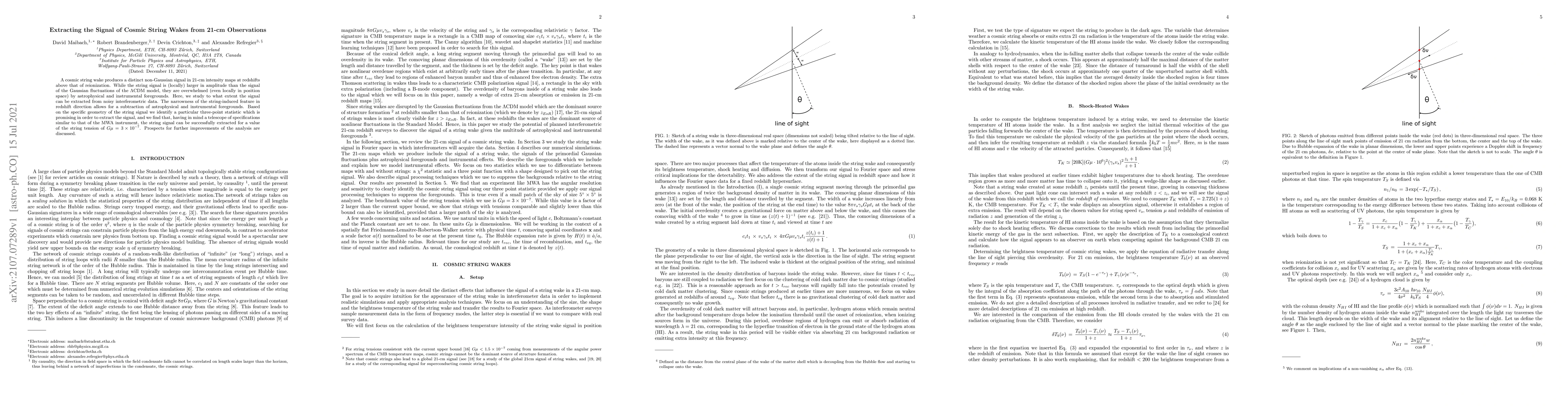 Thumbnail for Extracting the Signal of Cosmic String Wakes from 21-cm Observations