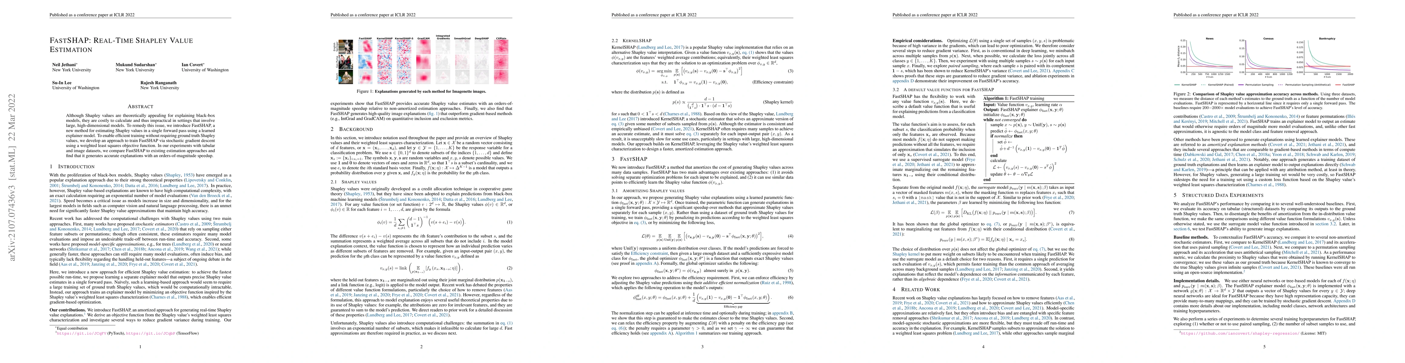 Thumbnail for FastSHAP: Real-Time Shapley Value Estimation